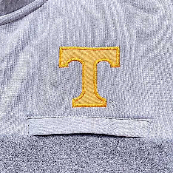 Tennessee Volunteers Full Zip Fleece Jacket Gray Mock Neck Colosseum Mens XL - Picture 3 of 8